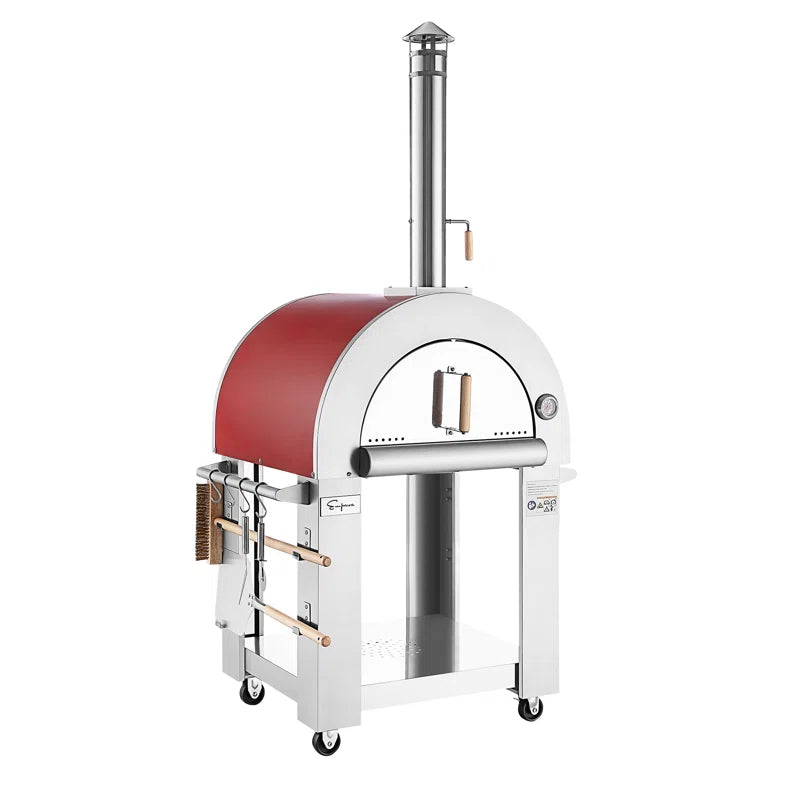 Stainless Steel Free Standing Wood Burning Pizza Oven