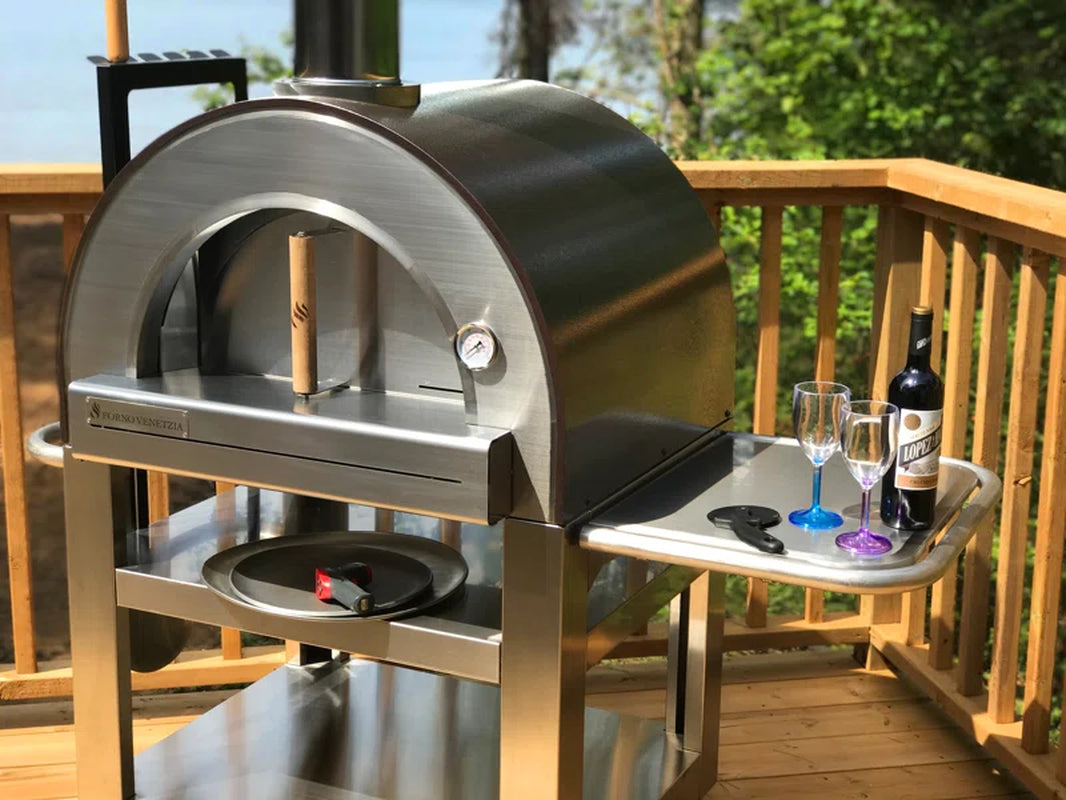 Stainless Steel Free Standing Wood Burning Pizza Oven
