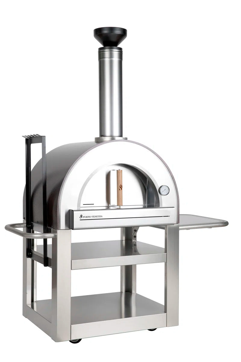 Stainless Steel Free Standing Wood Burning Pizza Oven
