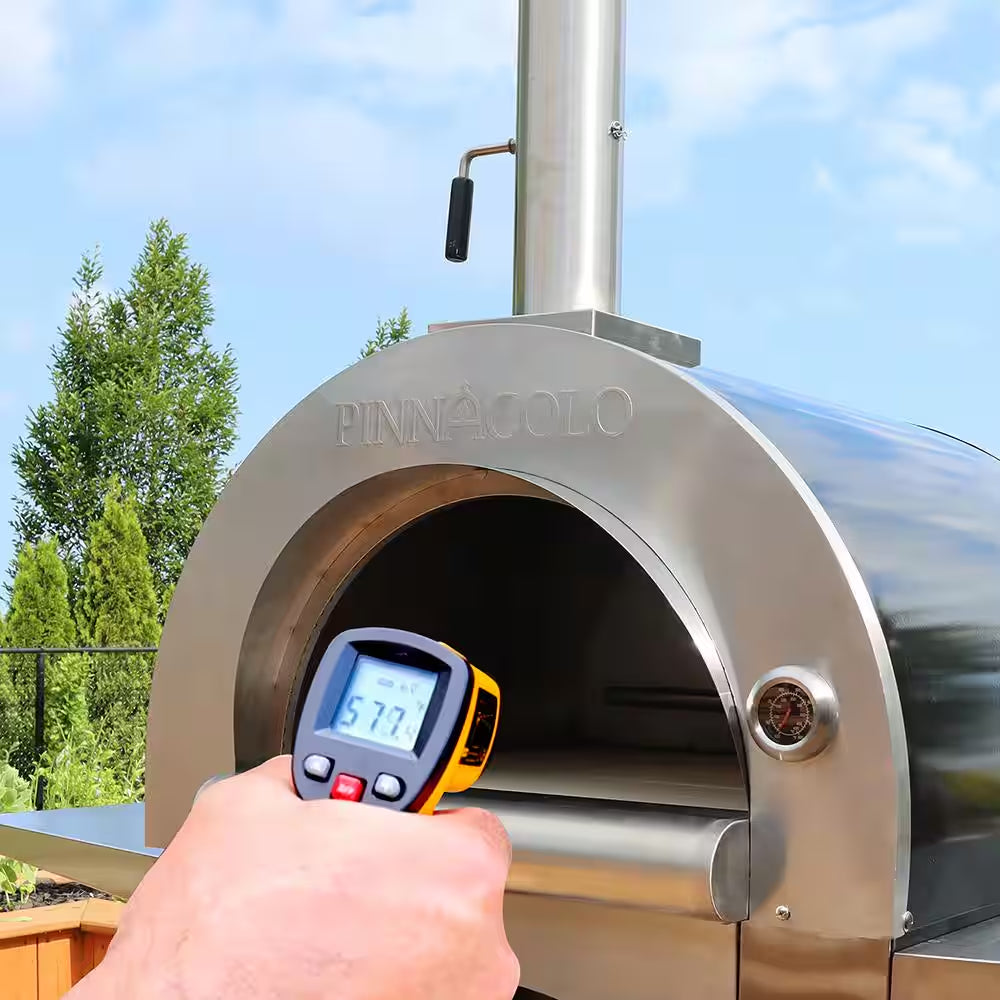 IBRIDO (Hybrid) Wood and Gas Outdoor Pizza Oven with Accessories
