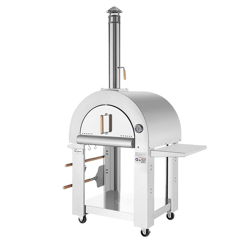 Stainless Steel Free Standing Wood Burning Pizza Oven