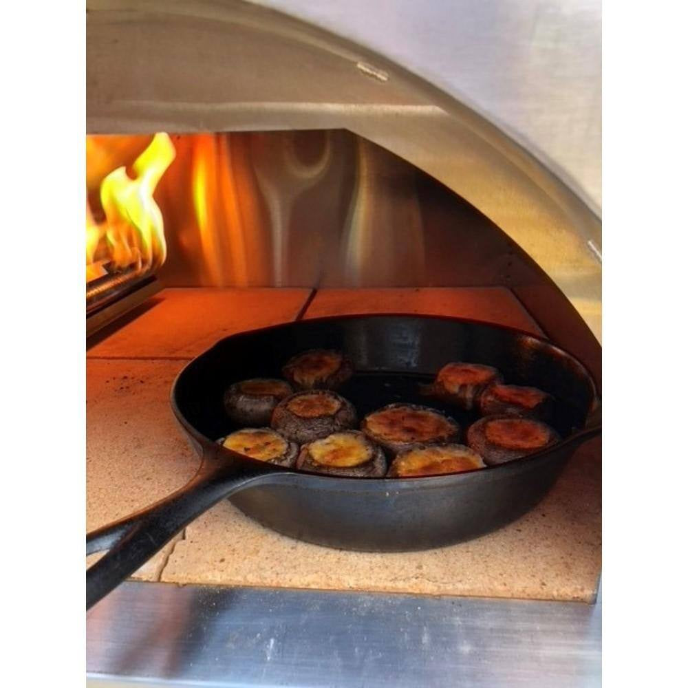 WKE-04WG-RED, 25 In. Multi-Fuel-Wood or Propane, Outdoor Pizza Oven Red, 71 In. W X 27 In. W X 30 In. D Burner Included