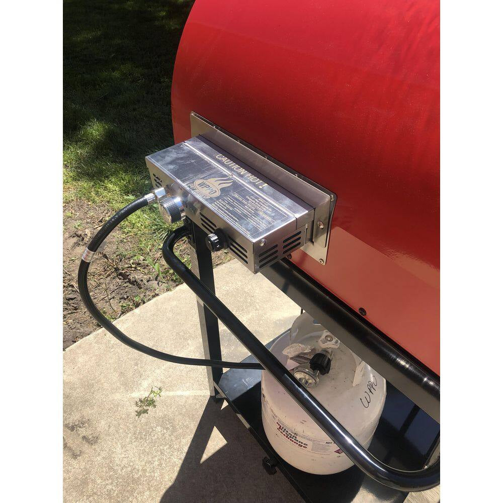 WKE-04WG-RED, 25 In. Multi-Fuel-Wood or Propane, Outdoor Pizza Oven Red, 71 In. W X 27 In. W X 30 In. D Burner Included