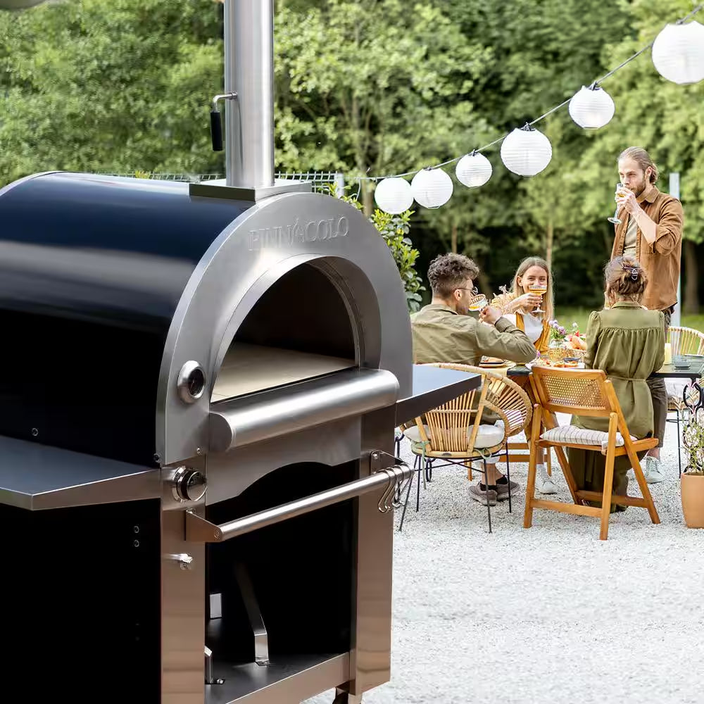 IBRIDO (Hybrid) Wood and Gas Outdoor Pizza Oven with Accessories